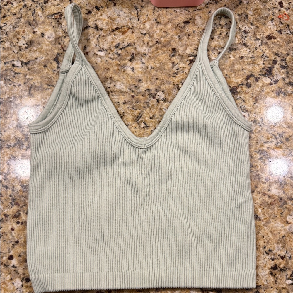 Vitality Women's Ribbed Tank Top - Light Green